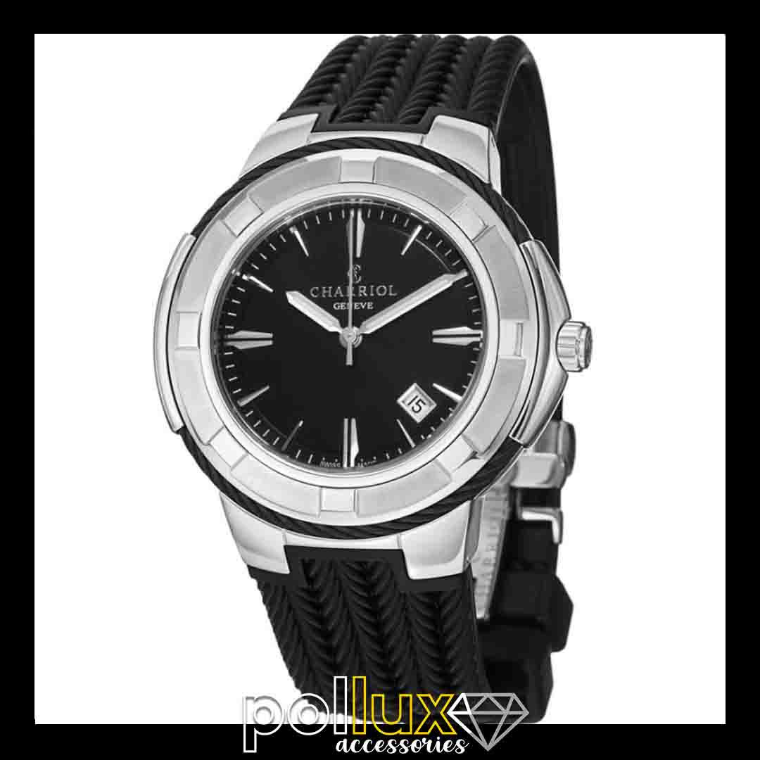 Charriol Celtic Quartz Black Dial Men's Watch