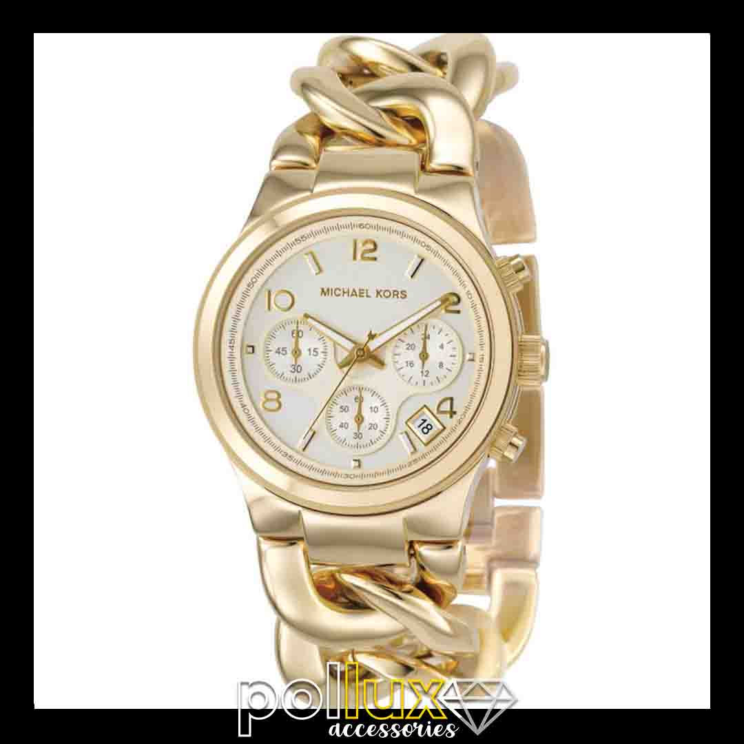 Michael Kors Runway Women's Champagne Dial Stainless Steel Twist Band Watch