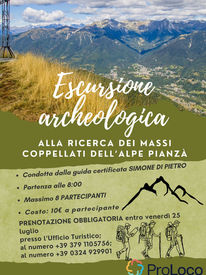 Alla ricerca dei massi coppellati dell'Alpe Pianzà