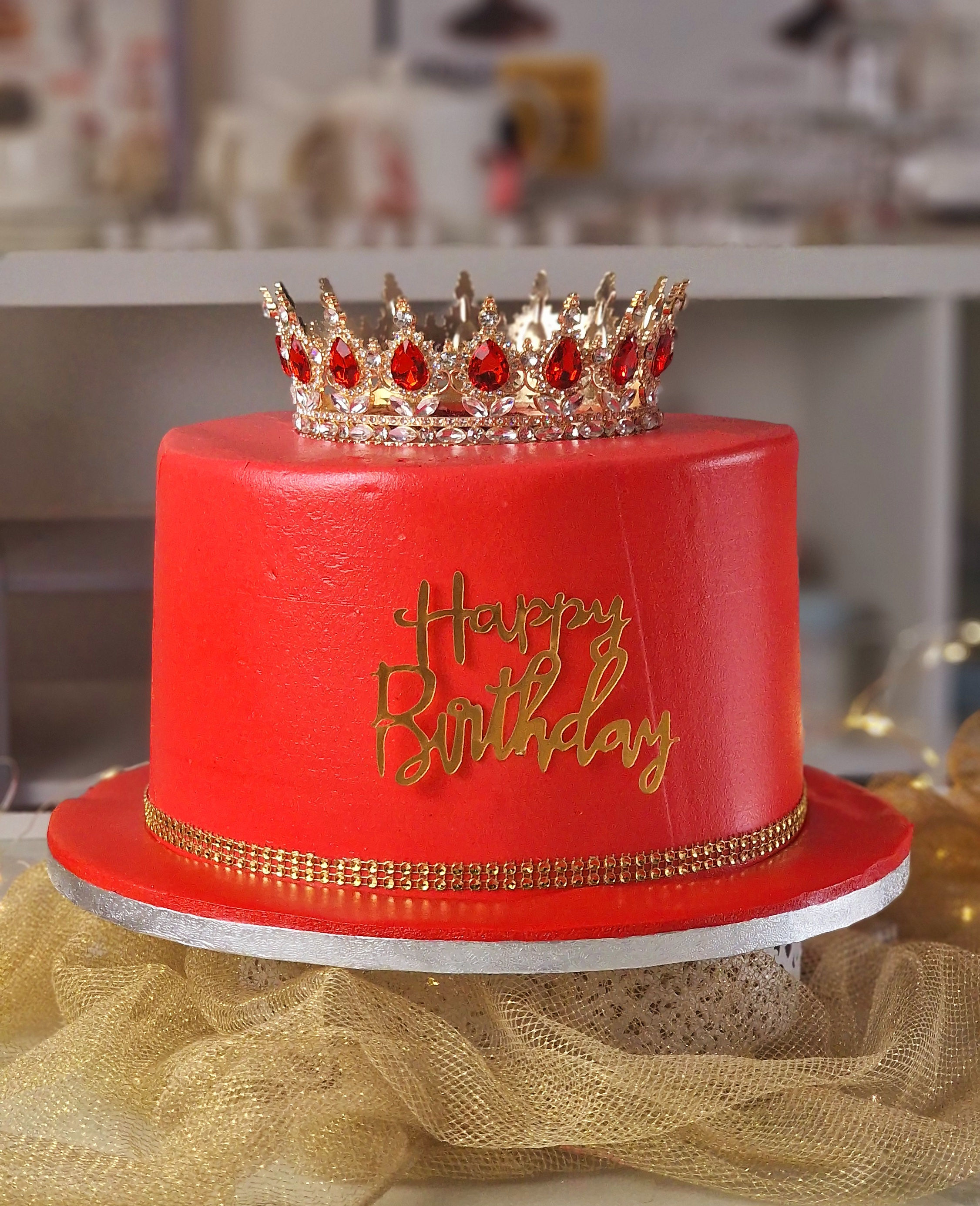 Red Crown Cake