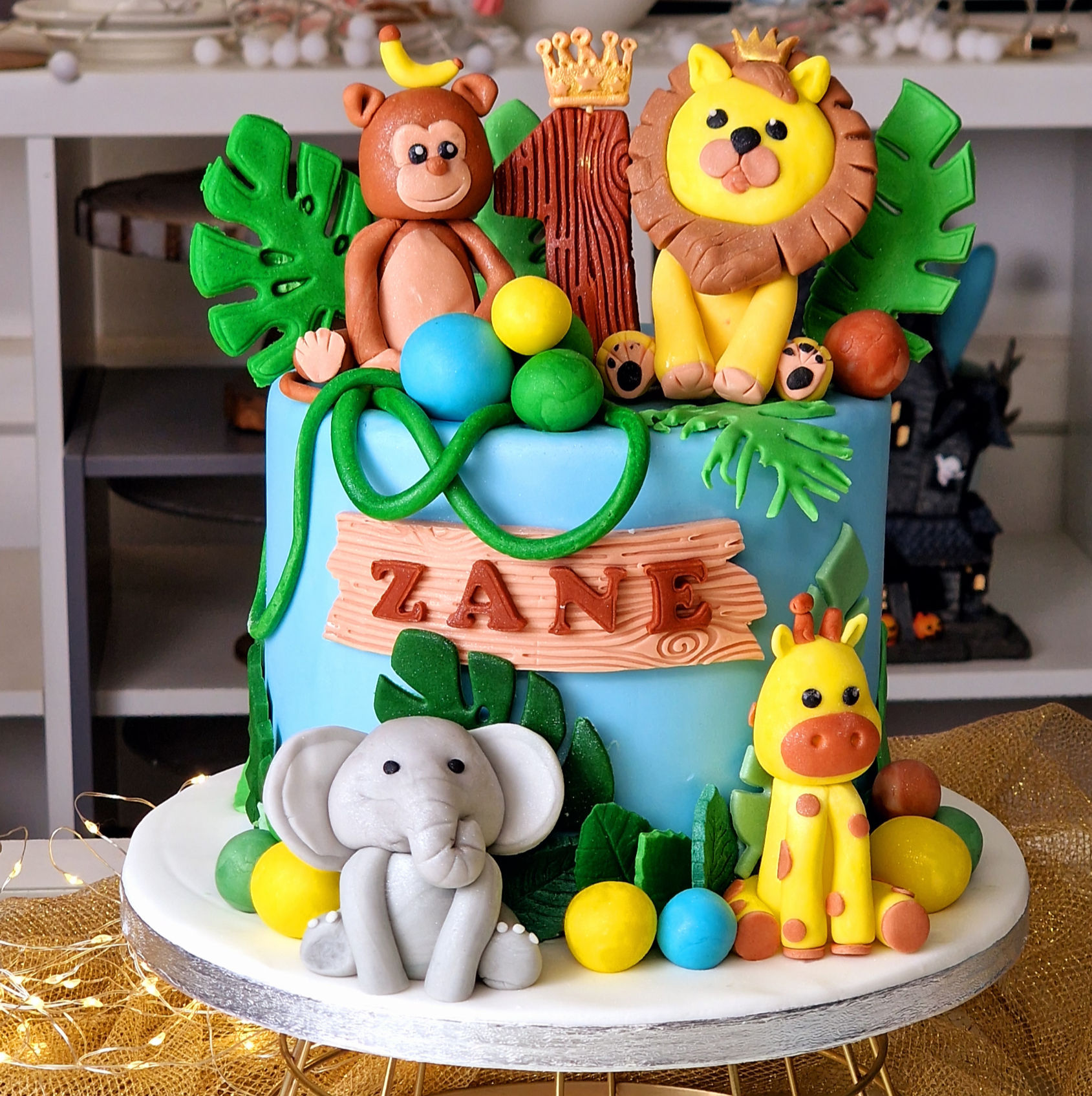 Jungle Safari Birthday Cake
