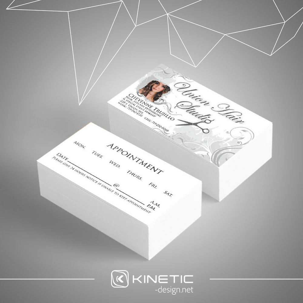 Union Hair Studio Business Card gray picture