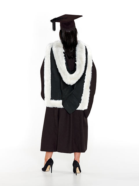 green emerald velvet dress Hire your Macleay College Graduation Set – Churchill Gowns main image 1