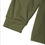Thumbnail: Olive green sleeve with a fitted cuff, contrasting with a white background.