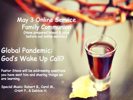 May 3 Online Service Family Communion