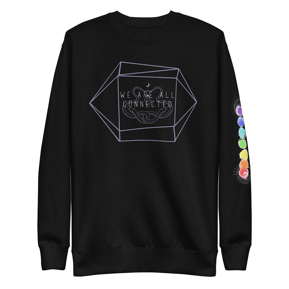 Thumbnail: Unisex Fleece Pullover Logo with Chakra Sleeve
