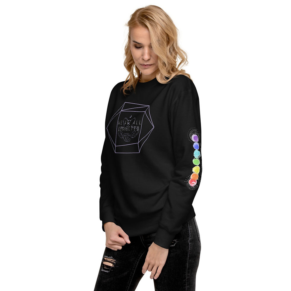 Thumbnail: Unisex Fleece Pullover Logo with Chakra Sleeve