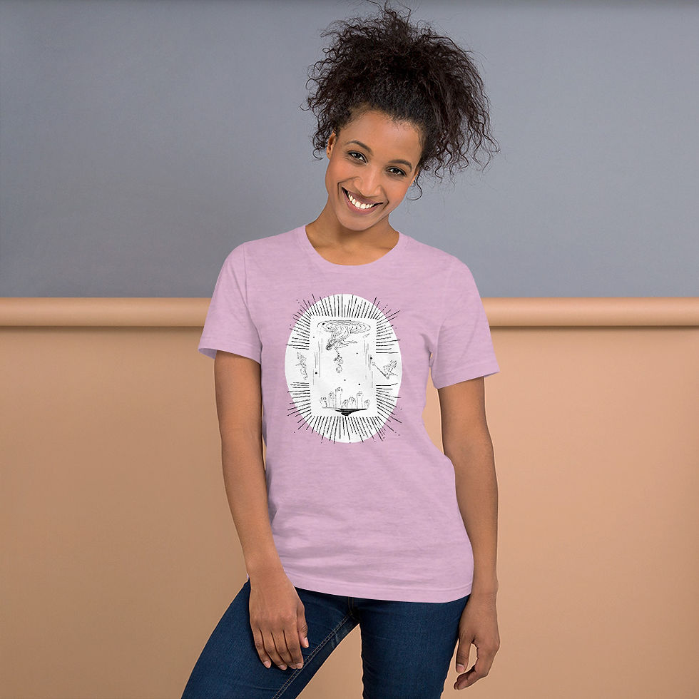 Thumbnail: Aquarius Short-Sleeve Unisex T-Shirt Black Logo