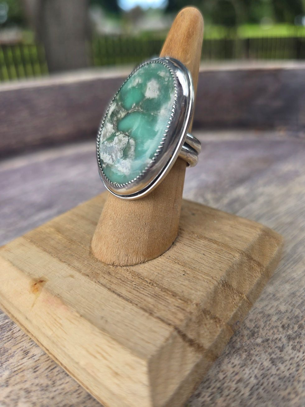 Thumbnail: Variscite Sterling Silver Ring Size 9