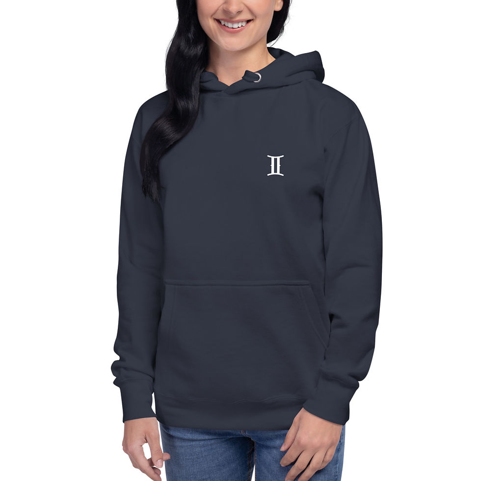 Thumbnail: Gemini Unisex Hoodie White Logo