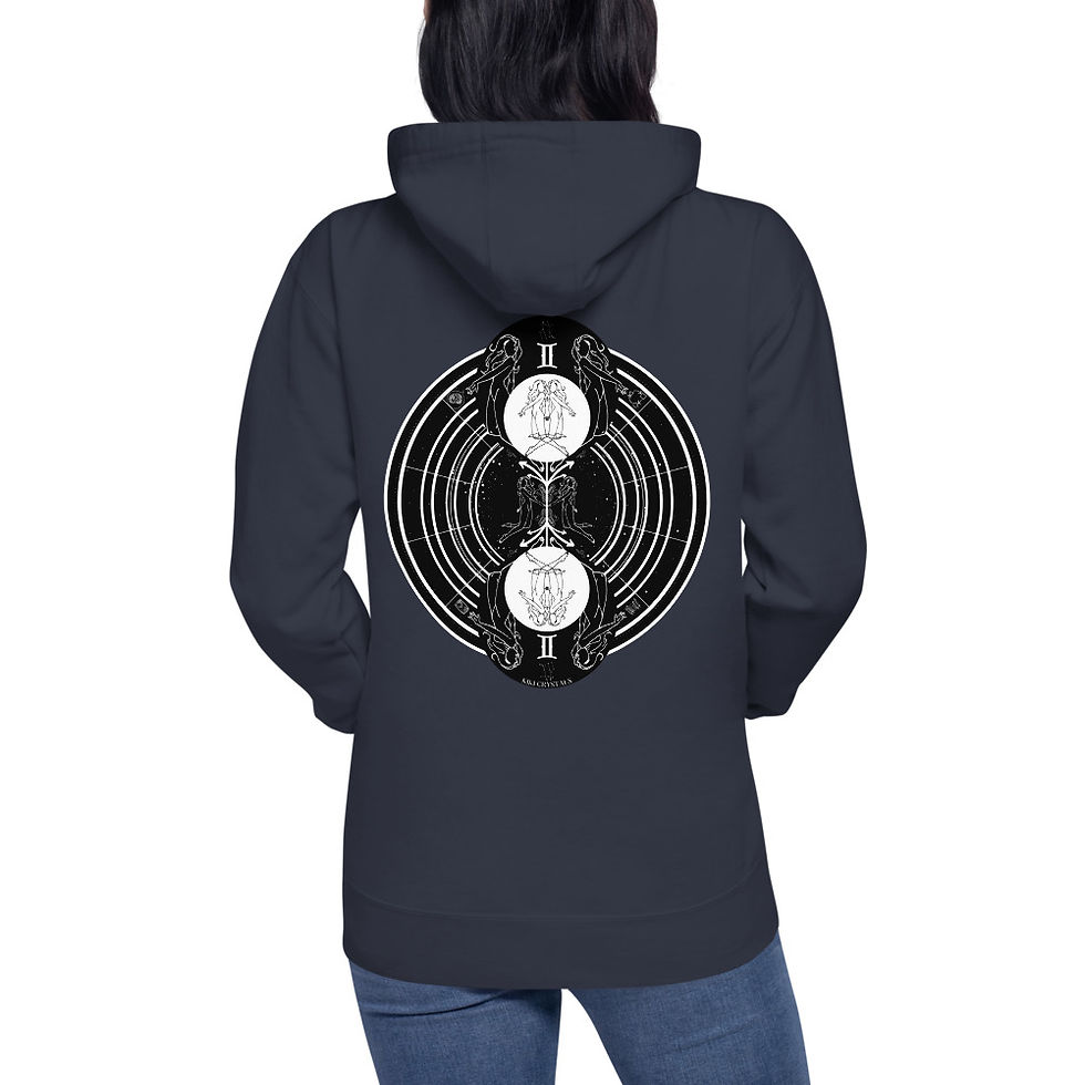 Thumbnail: Gemini Unisex Hoodie White Logo