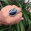 Thumbnail: Black Sardonyx Sterling Silver Ring Size 9.75-10