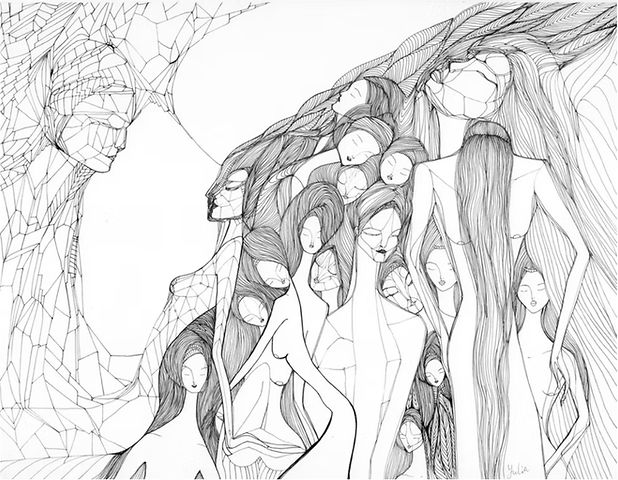 Sleeping Hallows by Yulia Otdushi, ink .jpg