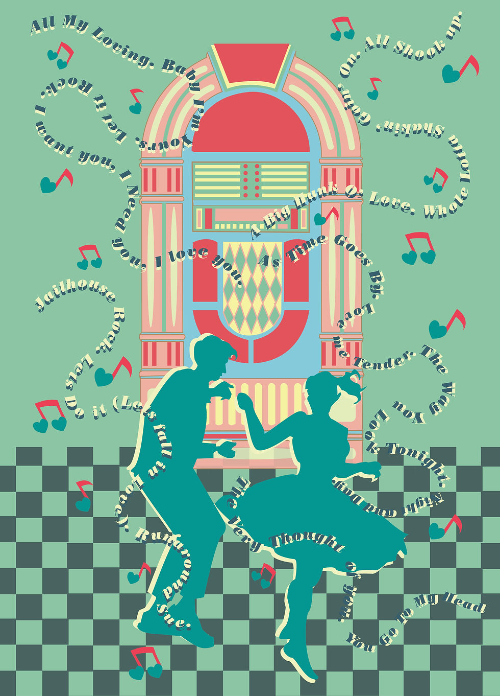 dance of typography poster