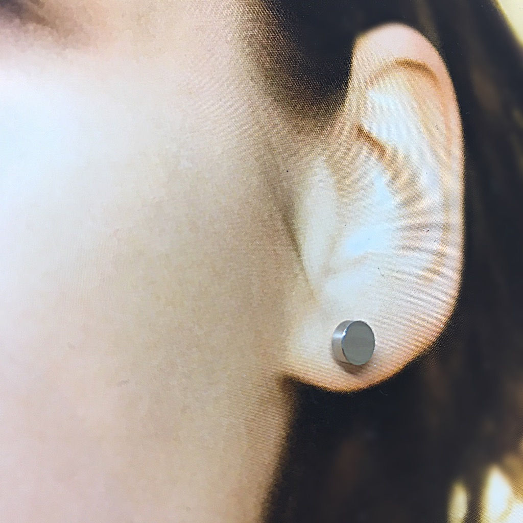 Ocelové náušnice - point