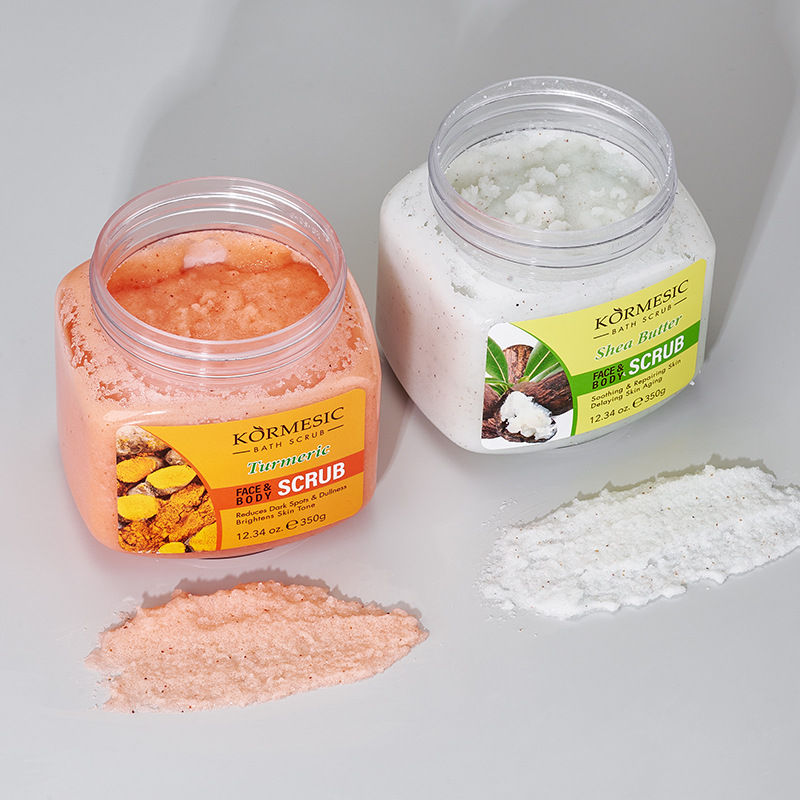 Thumbnail: KORMESIC Turmeric Body Scrub Cream Facial Moisturizing Deep Cleansing Milk Rose 