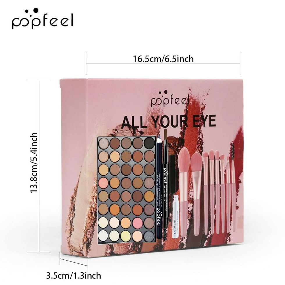 Thumbnail: POPFEEL Eye Makeup Set 40 Color Eyeshadow Palette Eyebrow Pencil Eyeliner Pen Ma