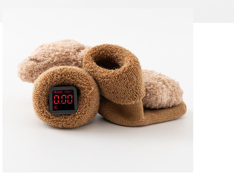 Thumbnail: New Cute Cartoon Bear Baby Socks For Boys Girls Winter Soft Cotton Anti Slip Sol