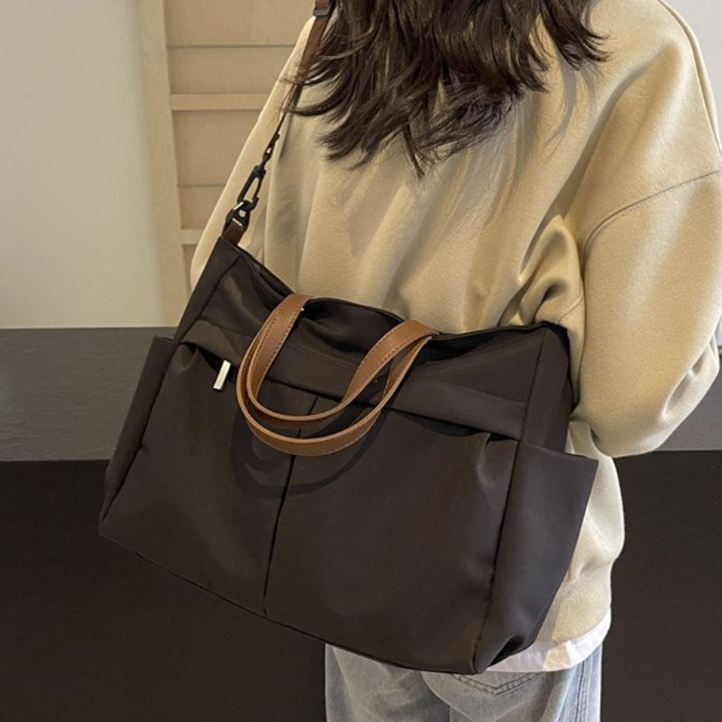 Thumbnail: Stylish Nylon Handbag Multiple Pocket Large Capacity Women's Tote Bag Lightweigh