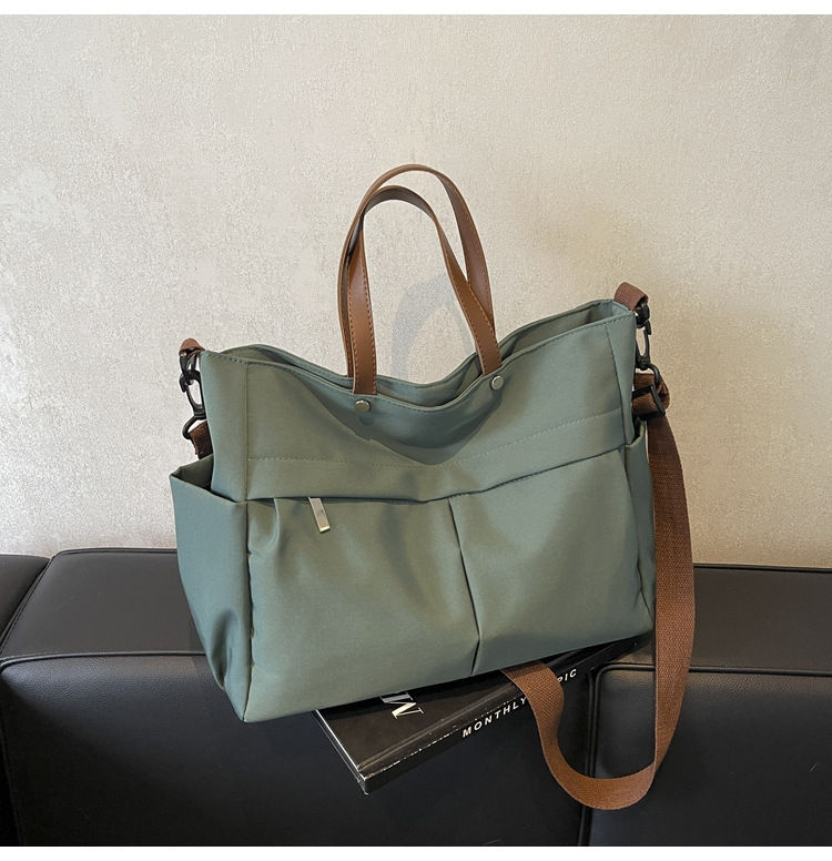 Thumbnail: Stylish Nylon Handbag Multiple Pocket Large Capacity Women's Tote Bag Lightweigh