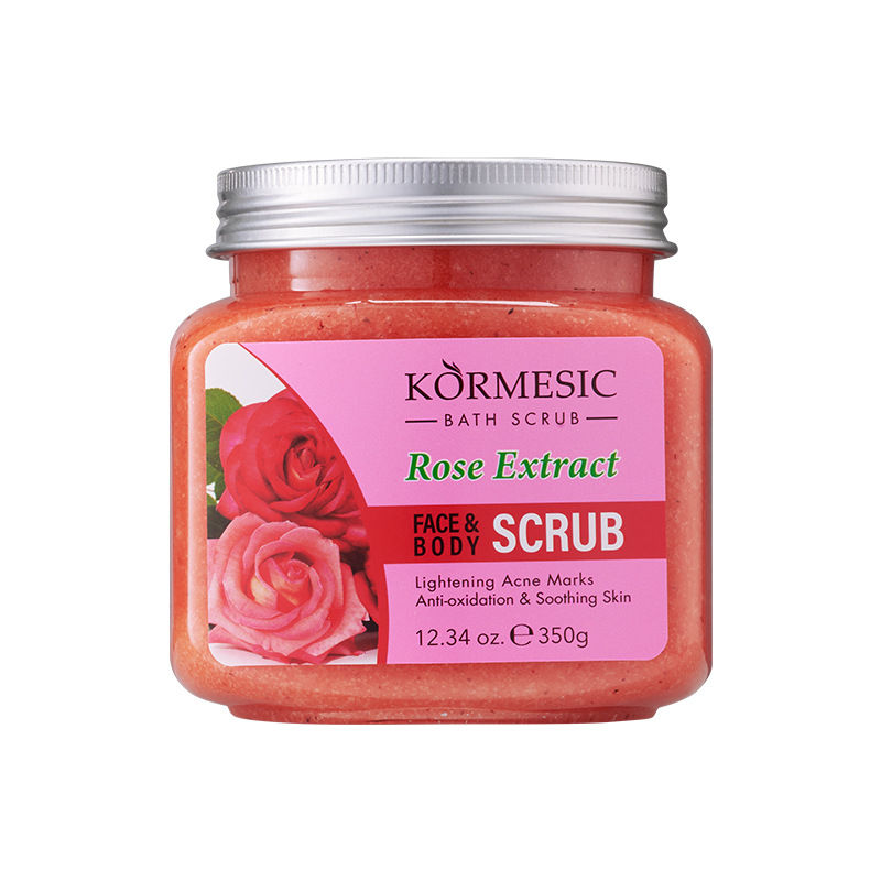 Thumbnail: KORMESIC Turmeric Body Scrub Cream Facial Moisturizing Deep Cleansing Milk Rose 
