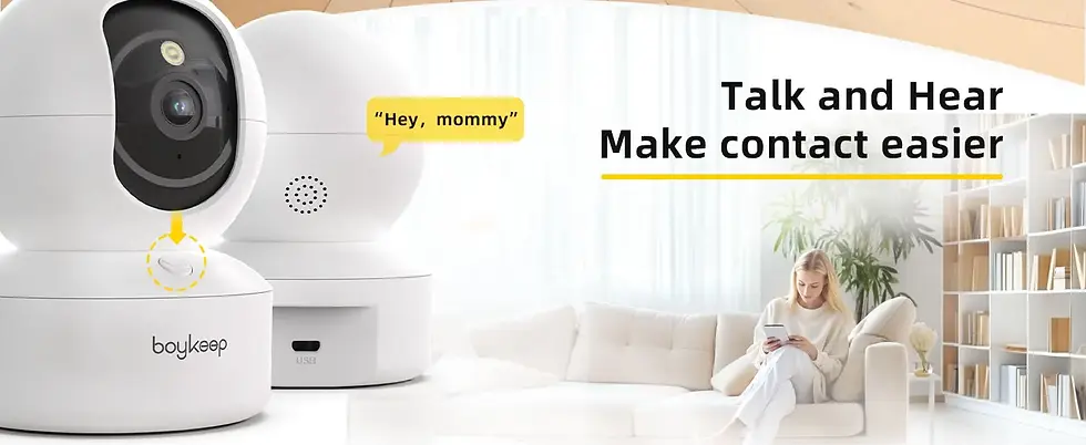 Thumbnail: BoyKeep Smart Camera 2K Security Protection Wifi Surveillance 5G/2.4GHz Indoor B