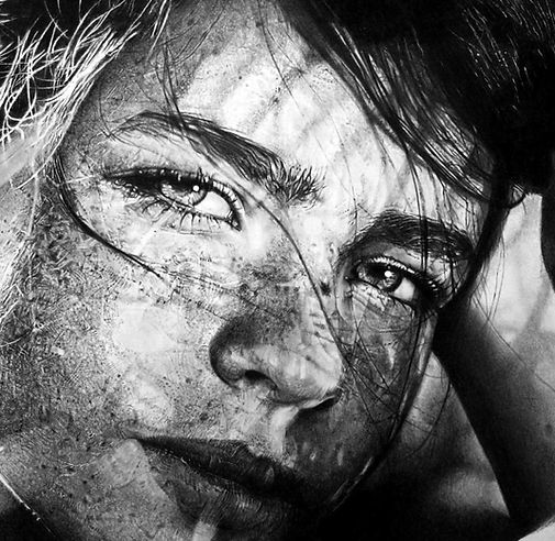 ritratto iperrealistico di una bambina