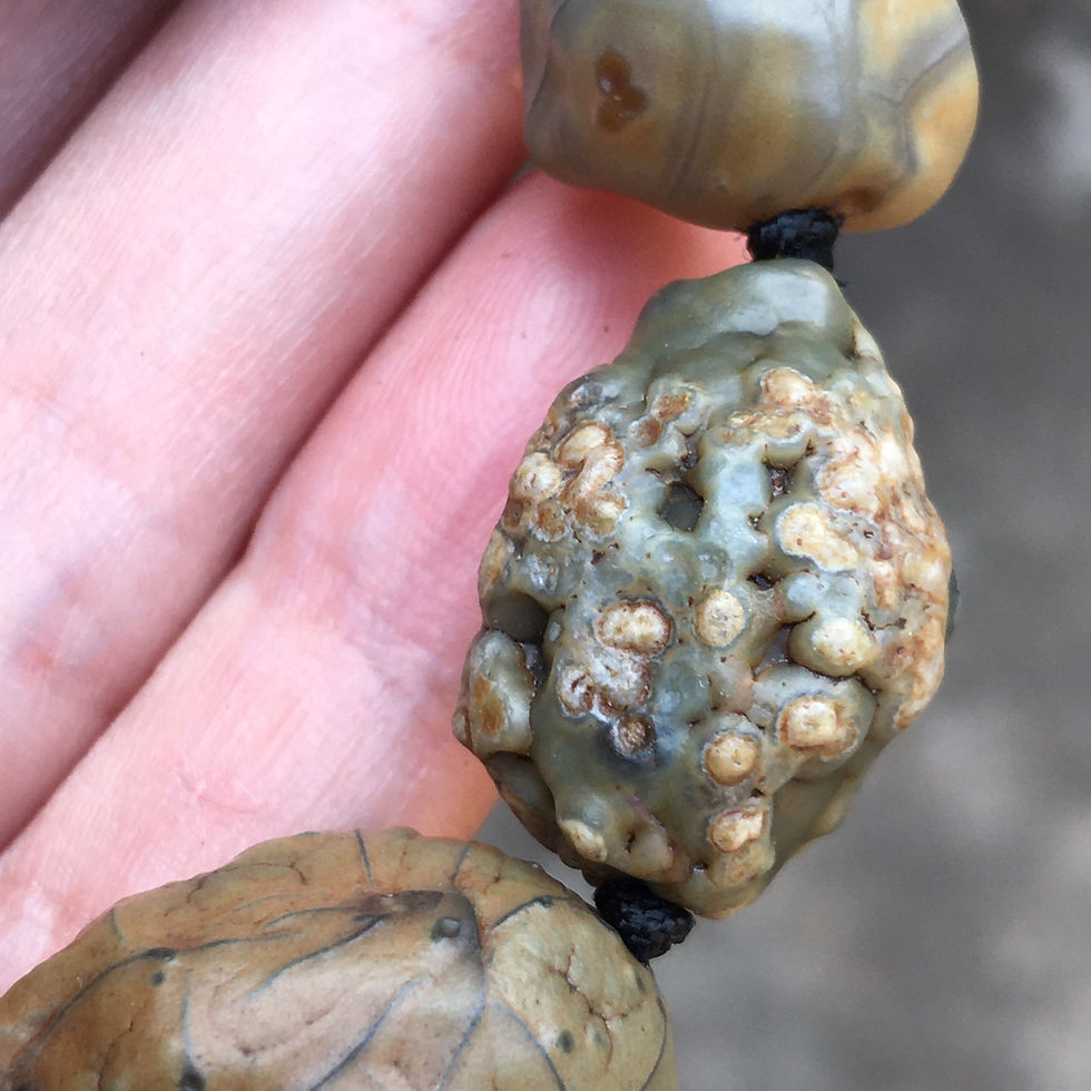 サムネイル： Coming Soon | Gobi Agate | 稀少 天然原石 戈壁瑪瑙 花彩筋脈眼睛石 手鏈