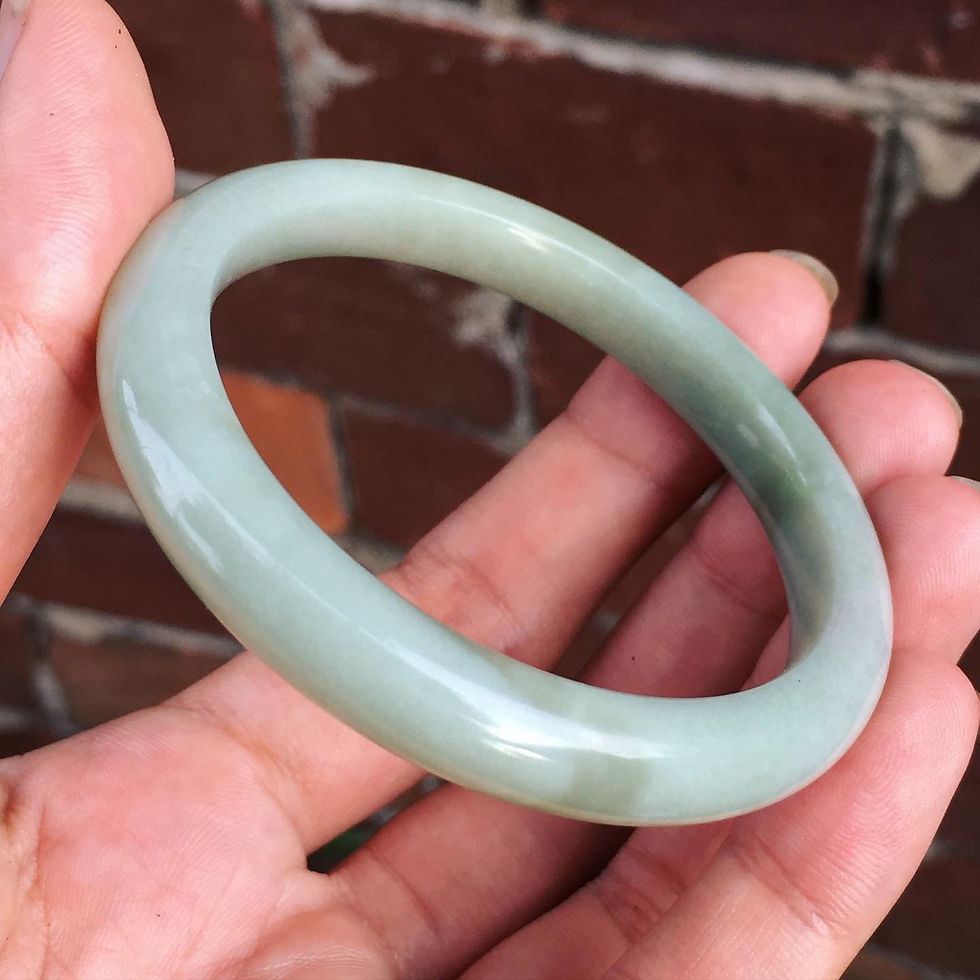 縮圖：Jade | 天然石 和田玉 奶藍色 手鐲 52.4