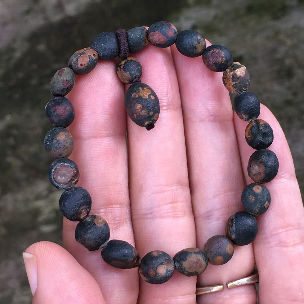 Thumbnail: Gobi Agate | 0.8 天然原石 戈壁瑪瑙 草花 眼晴石  手鏈 AB