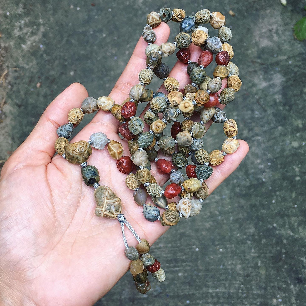 サムネイル： Gobi Agate | 精品 戈壁瑪瑙 花脈 筋脈 頸鏈