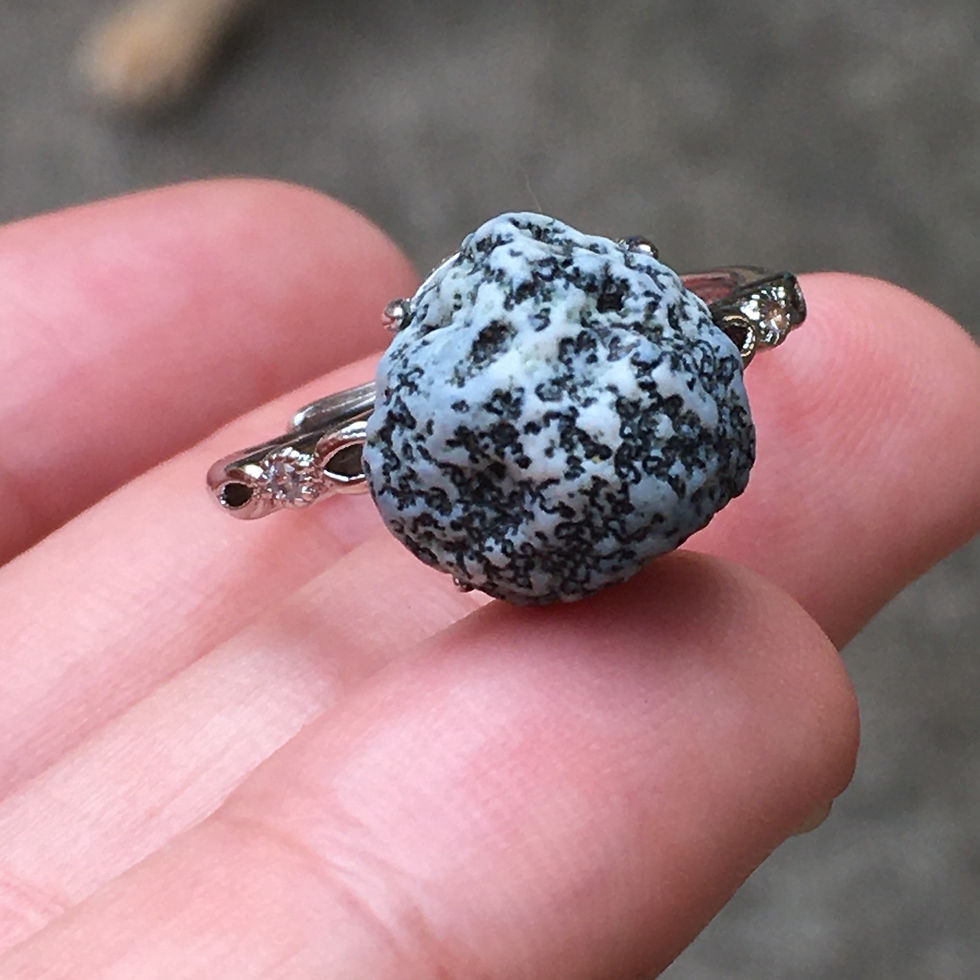 サムネイル： Gobi Agate | 天然原石 戈壁石 草花泥石 指環