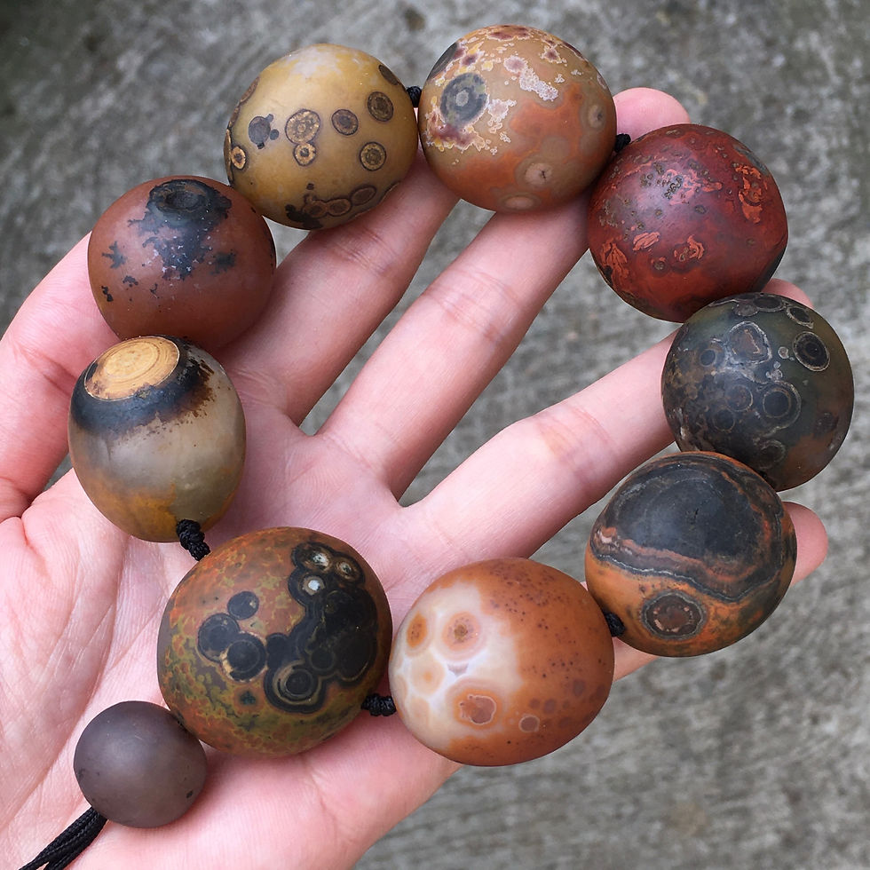 Gobi Agate | 天然原石 戈壁石 戰國眼石 手鏈