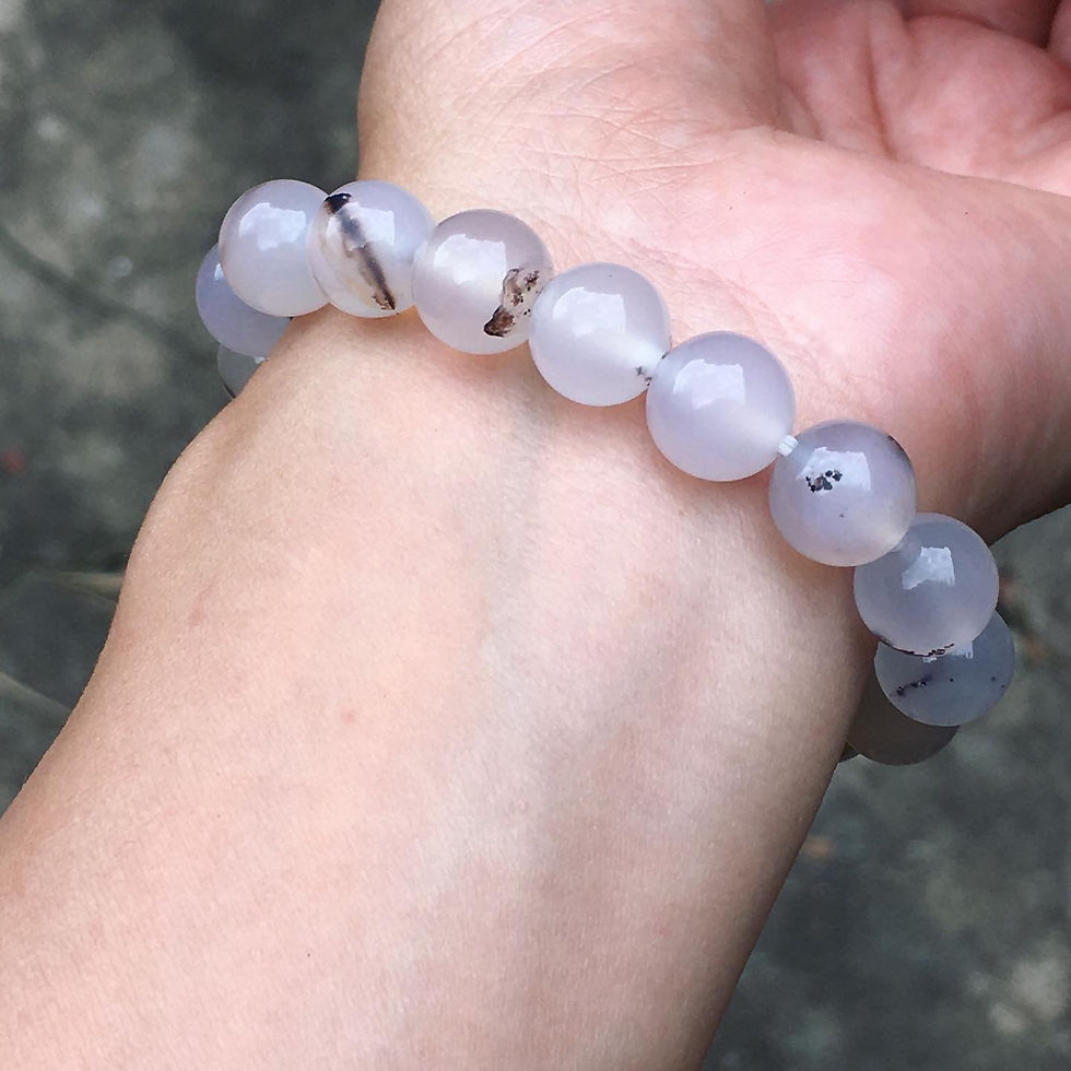 縮圖：Agate | 天然石 草花石 草花瑪瑙 手鍊 01