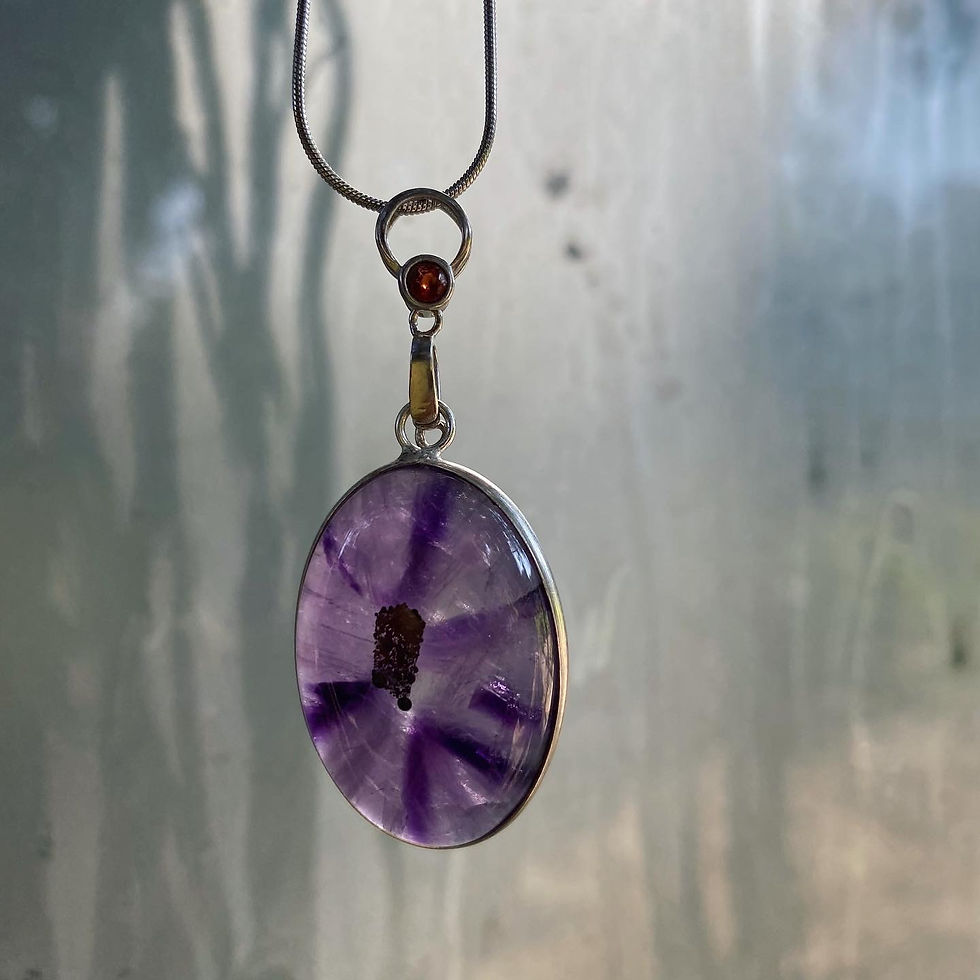 縮圖：Trapiche Amethyst | 達碧茲 天使之眸 紫水晶 頸鏈 ET17
