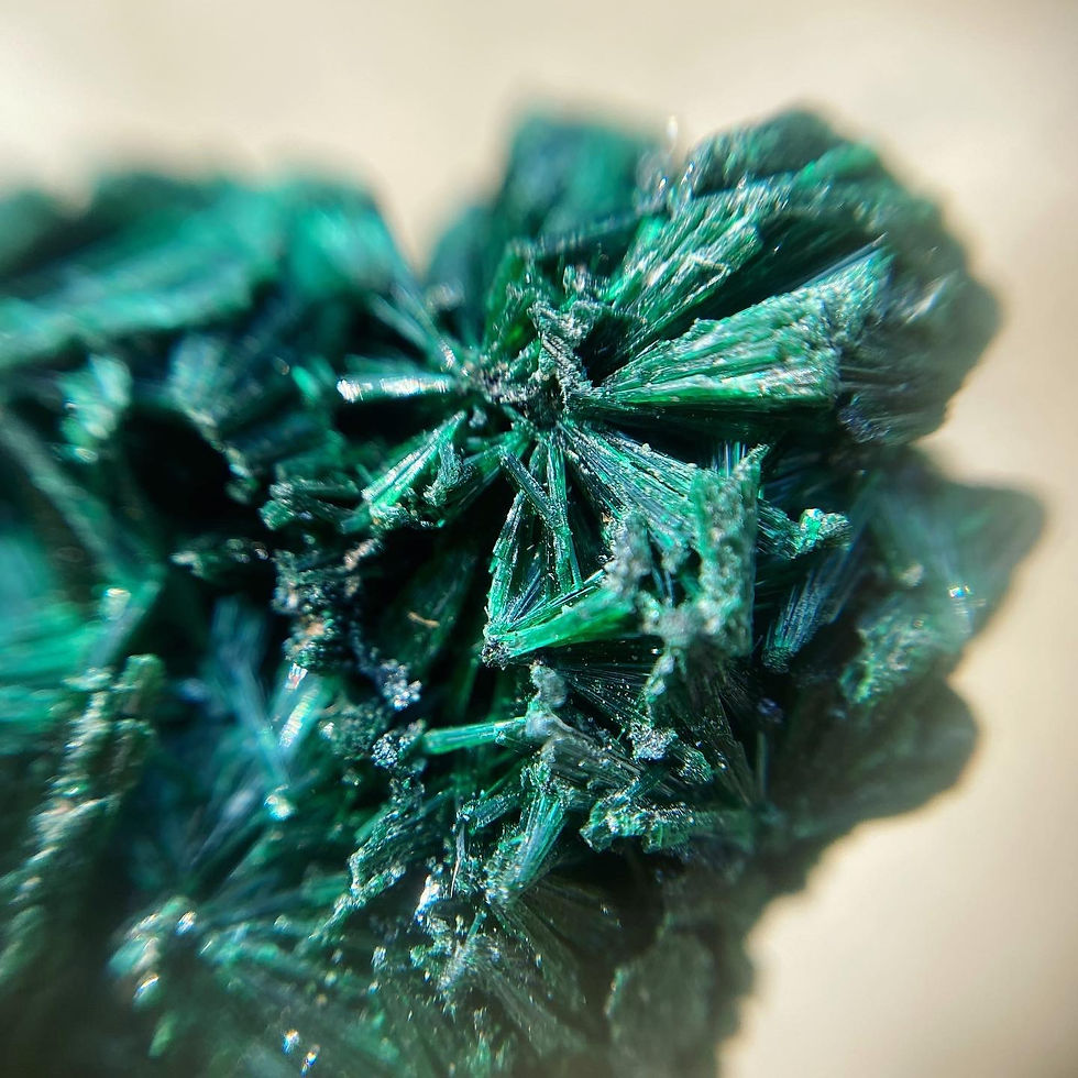 Thumbnail: Malachite | 閃亮的 星形 孔雀石 頸鏈 MIN34