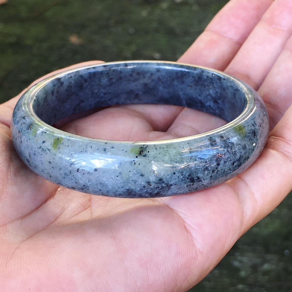 Jade | 地表籽料 帶皮 星砂 青花 和田玉 手鐲 57