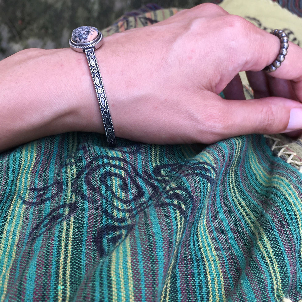 サムネイル： Gobi Agate | 天然原石 戈壁 草花泥石 手鐲