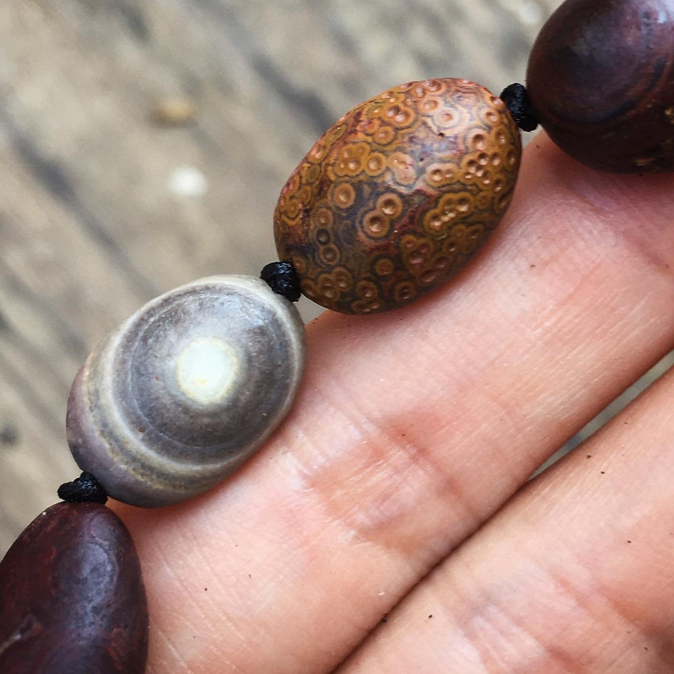 サムネイル： Gobi Agate | 天然原石 唐三彩 眼睛石 戈壁瑪瑙 手鏈