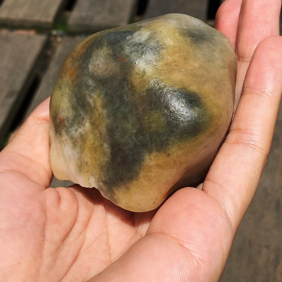 縮圖：Jade | 天然石 籽料 金絲玉 輝煌料 五彩玉  擺件