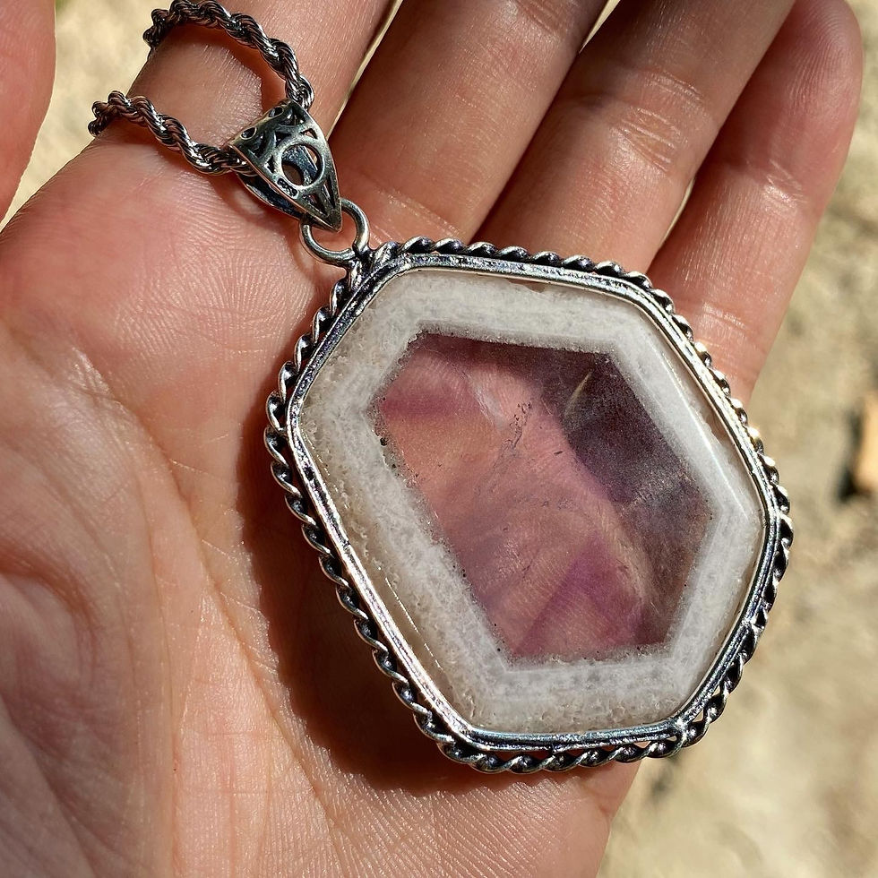 Thumbnail: Trapiche Amethyst | 達碧茲 天窗 紫水晶 頸鏈 ET21