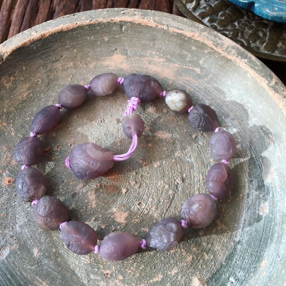 サムネイル： Gobi Agate | 天然原石 紫眼石 戈壁瑪瑙 手鏈