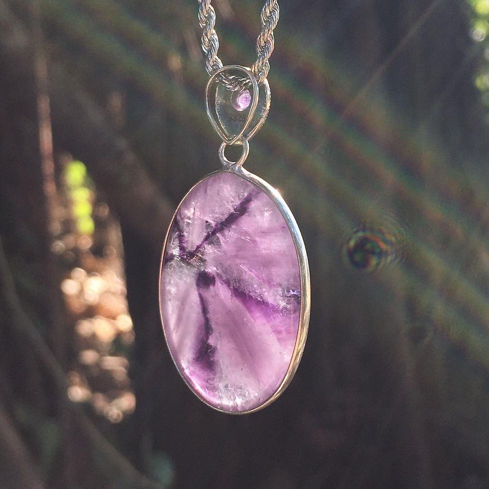 縮圖：Trapiche Amethyst | 達碧茲 天使之眸 紫水晶 頸鏈 ET19