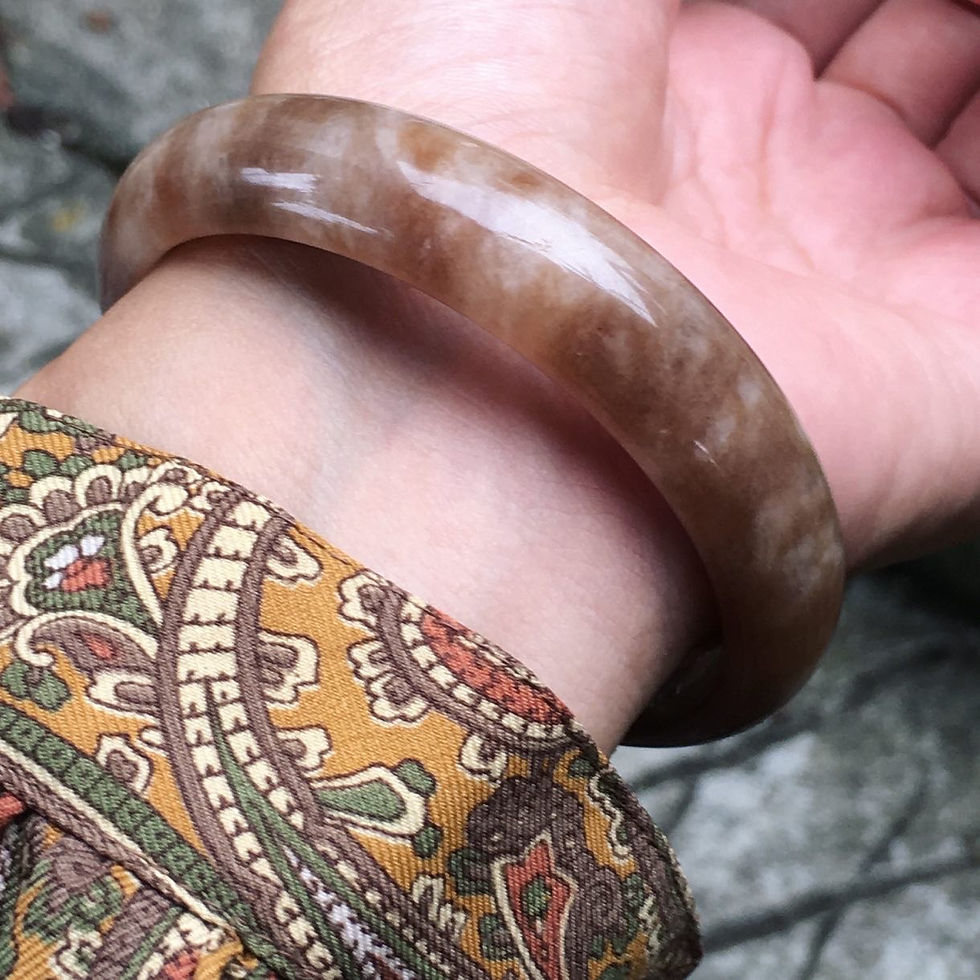 Jade | 地表籽料 啡貓 手鐲 57