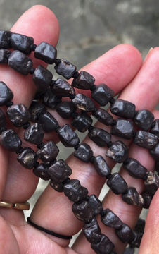 Thumbnail: Gobi Agate | 天然原石 戈壁石 黑泥石 頸鏈 1