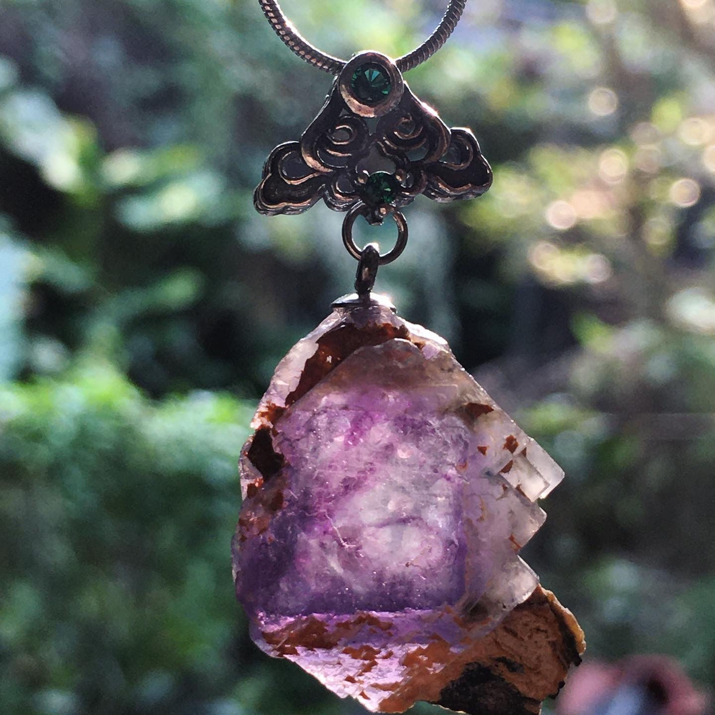 Fluorite , Ineer Mongolia | 內蒙 重生 梯級 螢石 標本 頸鏈 MIN13