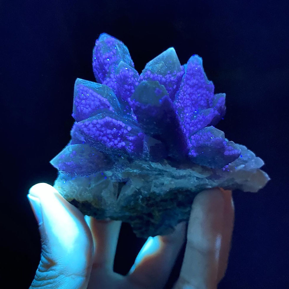 縮圖：Fluorite, Inner Mongolia | 內蒙 紫螢石 水晶 共生