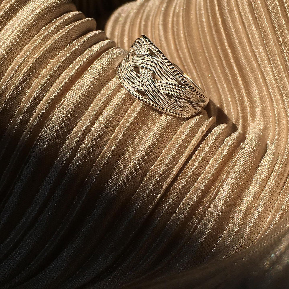 s999 足銀 辮子 指環