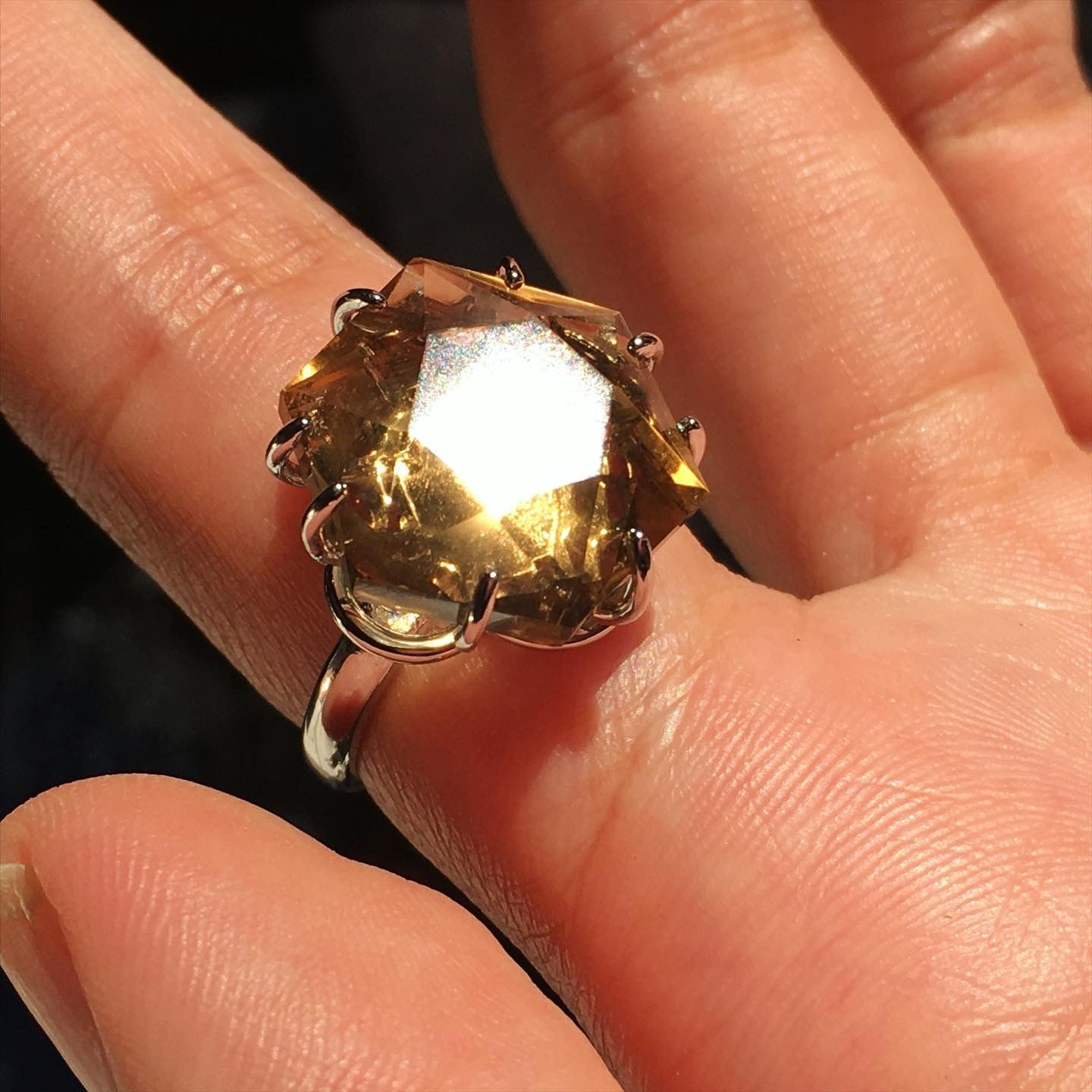 Citrine | 近淨體 黃水晶 指環