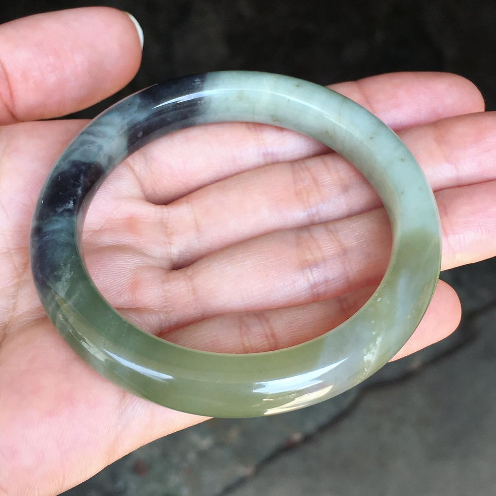縮圖：Jade | 三色 奶翠 紫羅蘭 晴水 手鐲 52.5